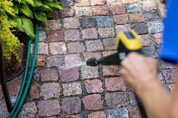 Paver Sidewalk Cleaning in Oroville